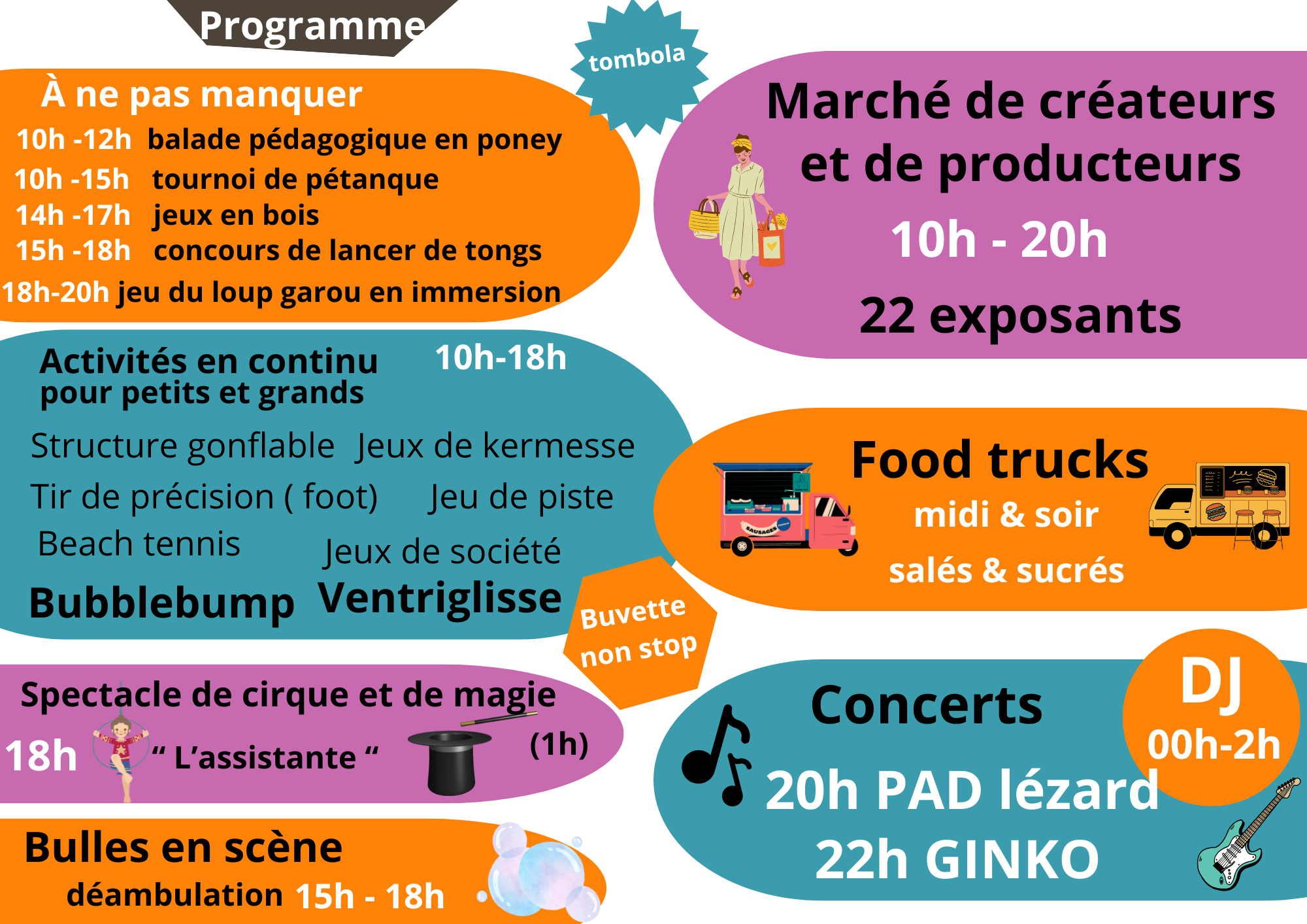 programme du café associatif Copa Cabanac pour la soirée du 23 mai 2025